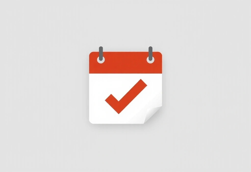 Illustration of a calendar with a checkmark, symbolizing policy updates